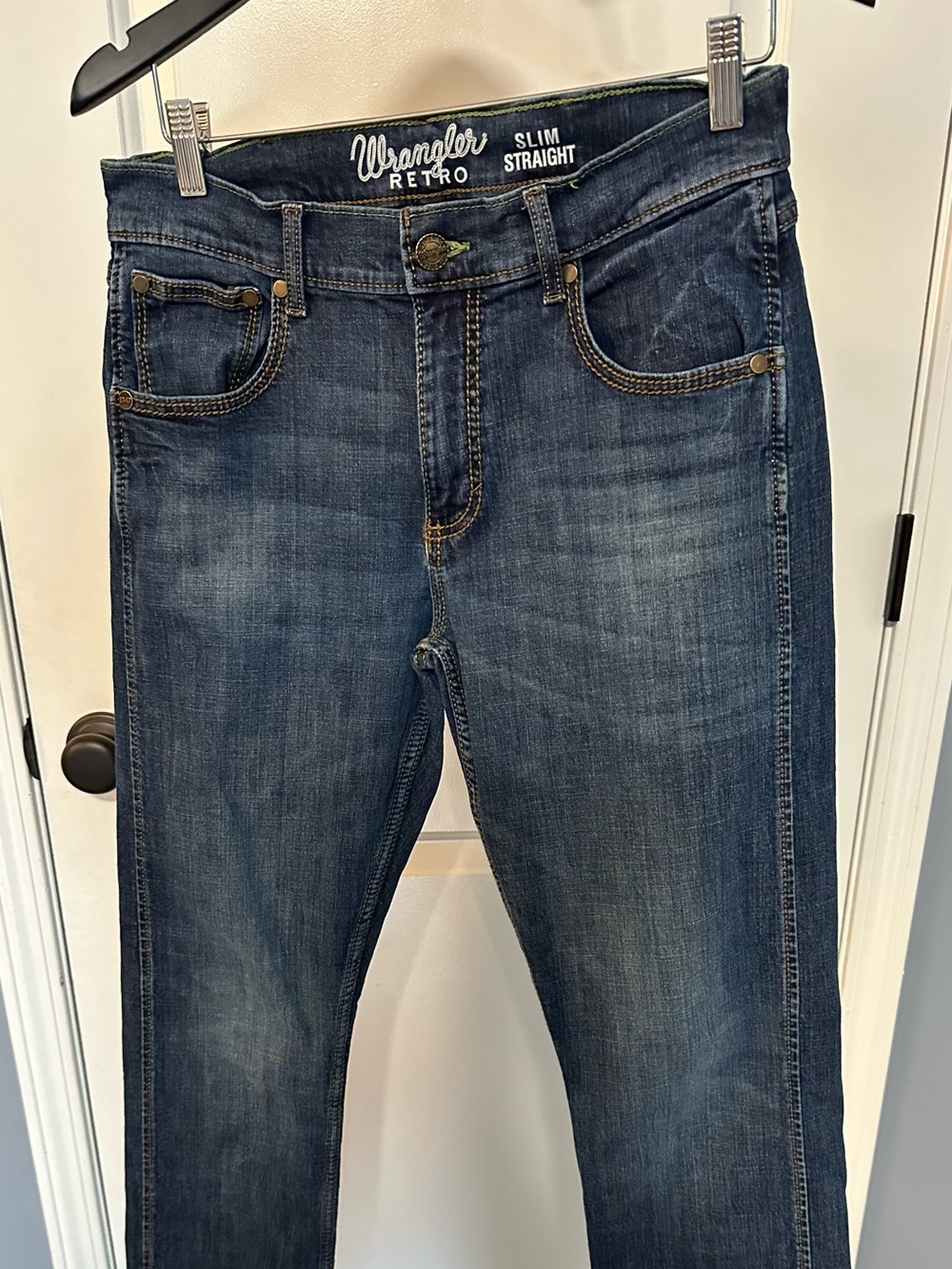 Wrangler Slim Straight Men's Jeans - Indigo Blue